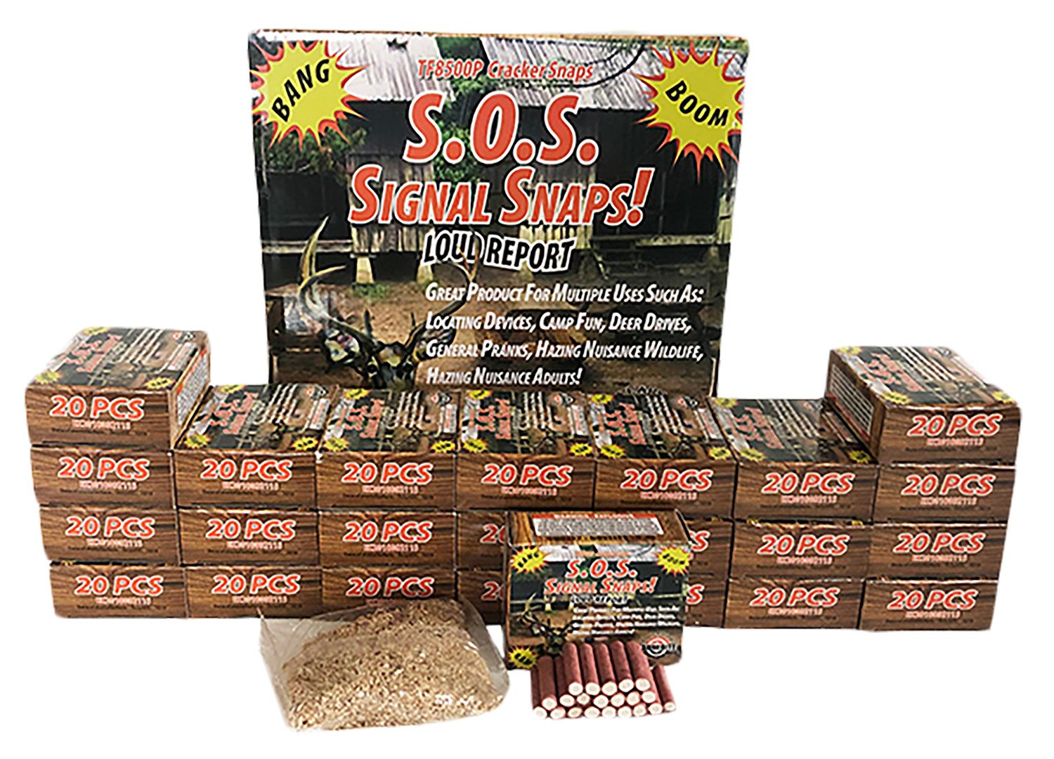Tannerite S.O.S Signal Snaps Impact Enhancement - 480 Explosive Snaps, 6 lbs