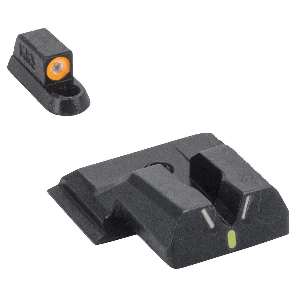 Meprolight 417753131 Hyper Bright V-Sight Set S&W M&P Shield Green/Orange - Meprolight