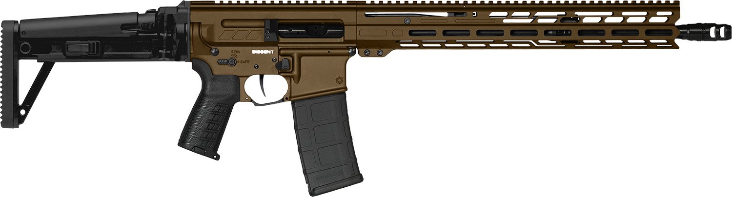 CMMG 55A1A0B-MB Dissent MK4 5.56 NATO 16.1" Rifle Midnight Bronze - CMMG - 5.56X45MM NATO