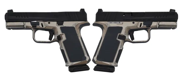 Ruger RXM 9mm 4 In Stealth Gray Sketch Magpul EHG O.R. 2-15Rd Mags - RUGER - 9mm for sale at TheGunDock