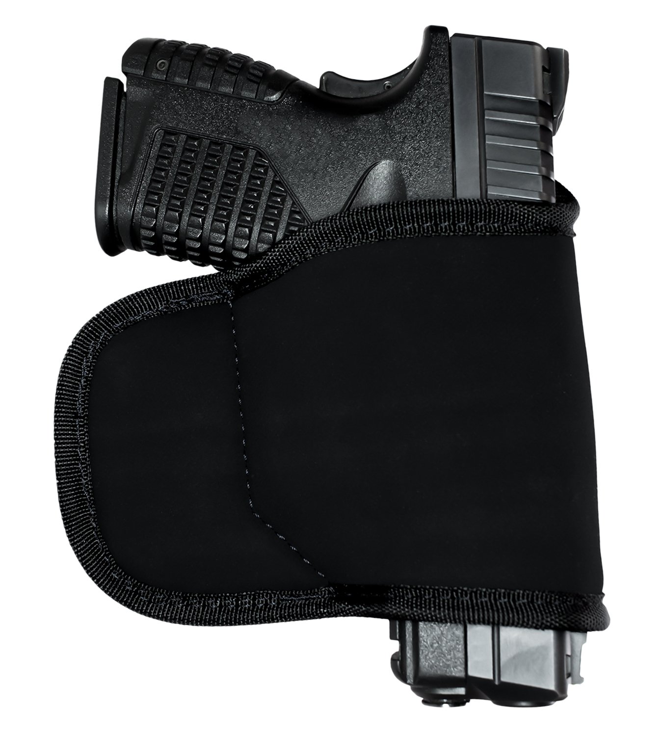 GrovTec US Inc GTHL15099BLK Multi-Fit OWB Size 99 Black Suede Belt Loop... - Grovtec - BLACK
