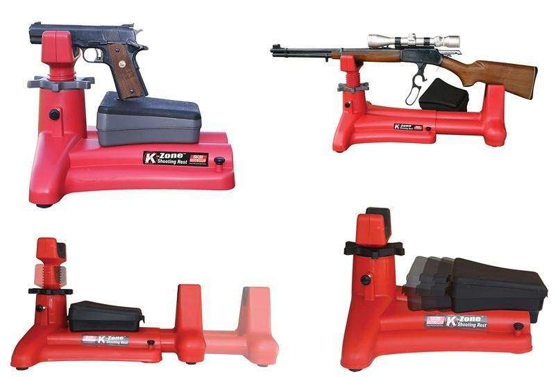 MTM Case Gard K-Zone Adjustable Shooting Rest for Rifles and Handguns Red - MTM Case-Gard