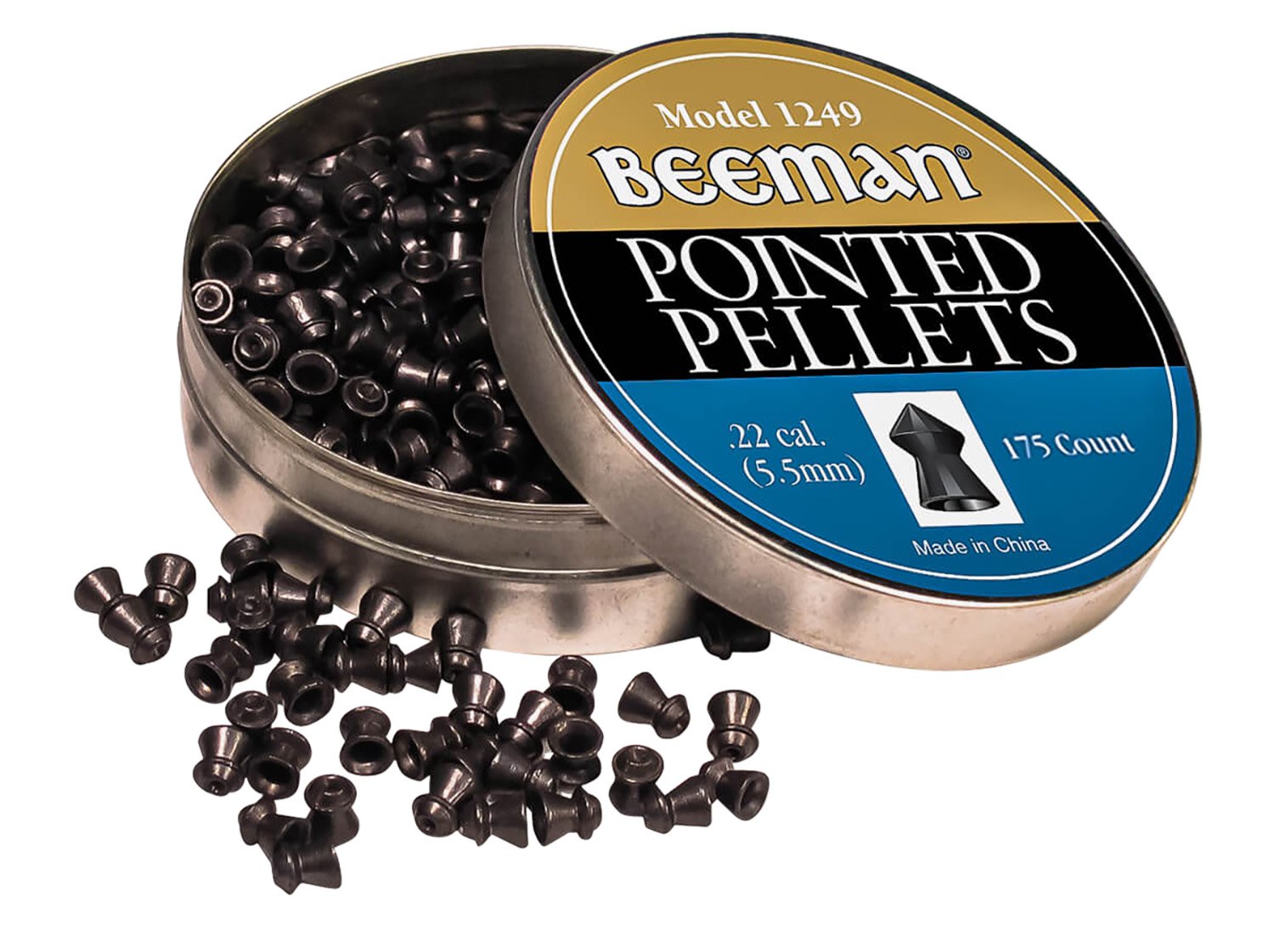Beeman .22 Pointed Pellets 15.43gr 175 Pack - Bee Stinger - 22
