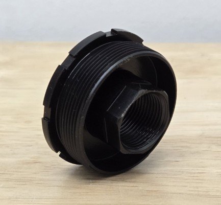 BOSS BOSS 3/4X24 STAINLESS DIRECT THREAD HUB ADAPTER BLACK MNT-34-SS-BLK - B O S S SUPPRESSORS