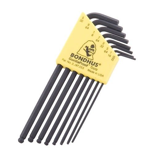 Buy BONDHUS BALLDRIVER Hex Key L-Wrench .050-5/32 8-Piece Set online