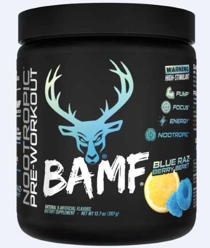 BUCKED UP PRE-WORKOUT BAMF BLUE RAZ-BERRY BERET