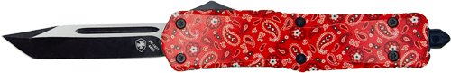 Templar SBND231 Small OTF Knife Red Bandana 2.75" Black Tanto Blade - Templar Knife