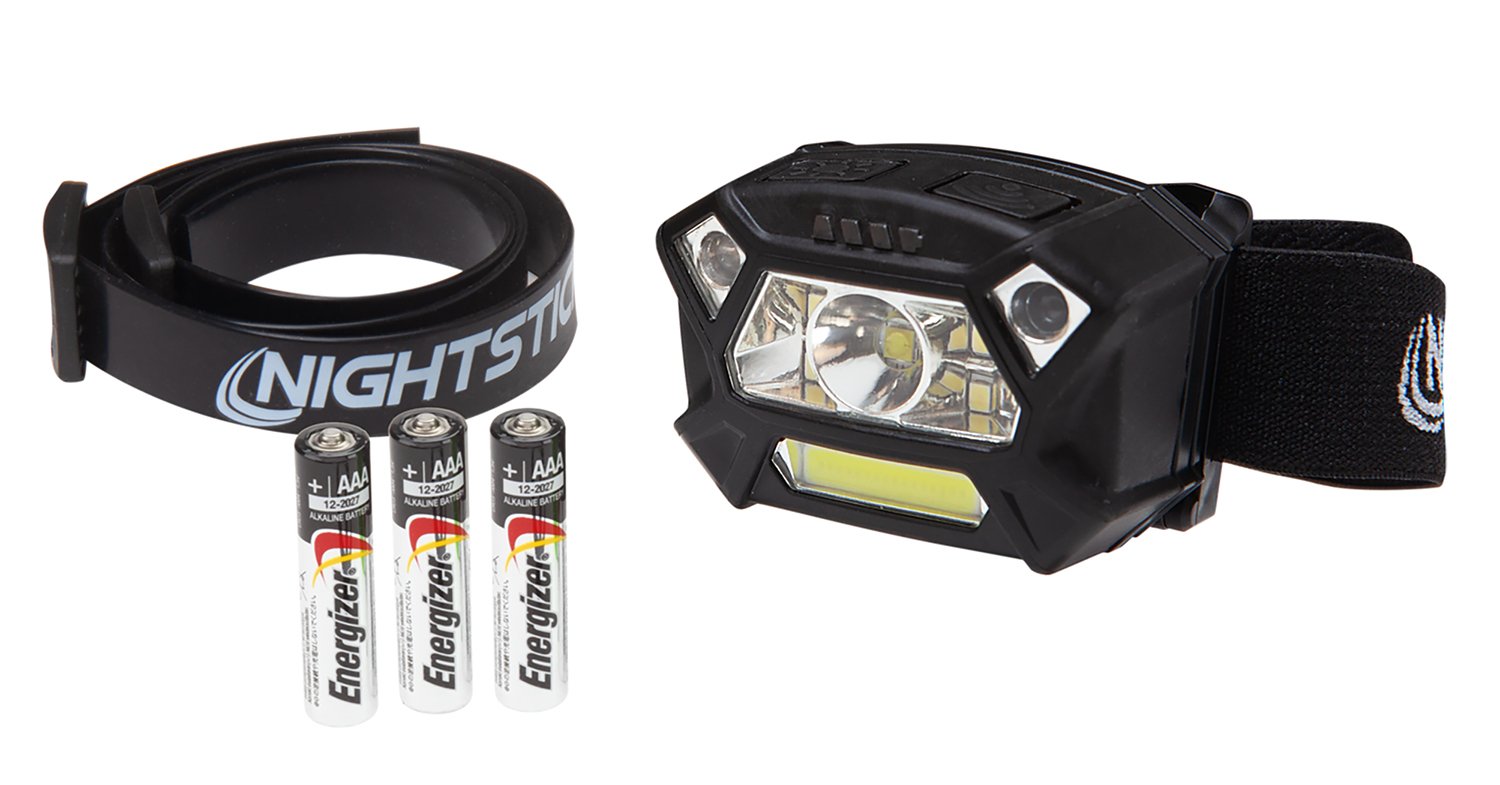 Nightstick NSP-4400B React Dual-Light Headlamp, 200 Lumens, Black - NightStick - 320 LUMENS