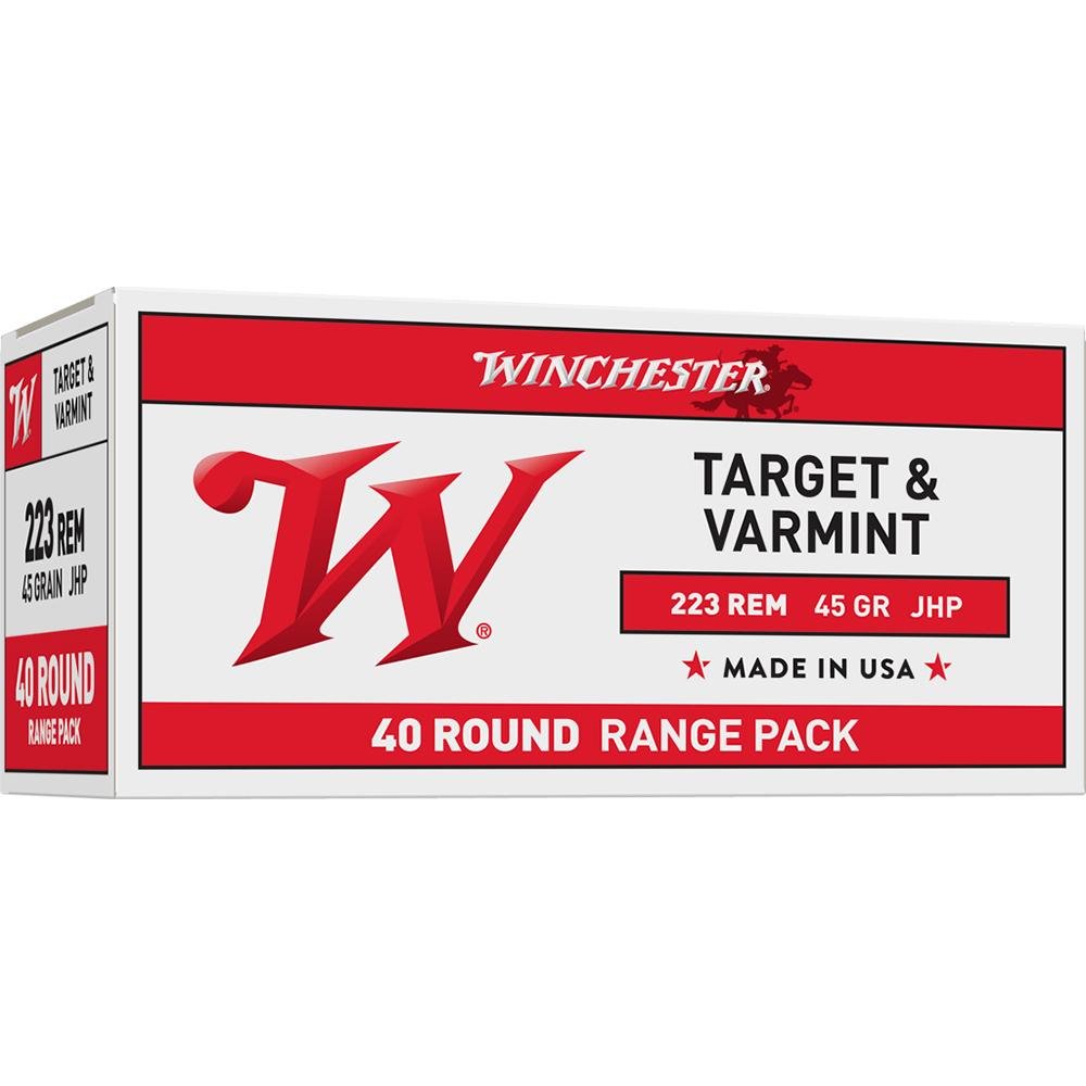 Winchester USA2232 223 Remington 45 Grain Jacketed Hollow Point 40 Rounds - Winchester - JACKETED HOLLOW POINT