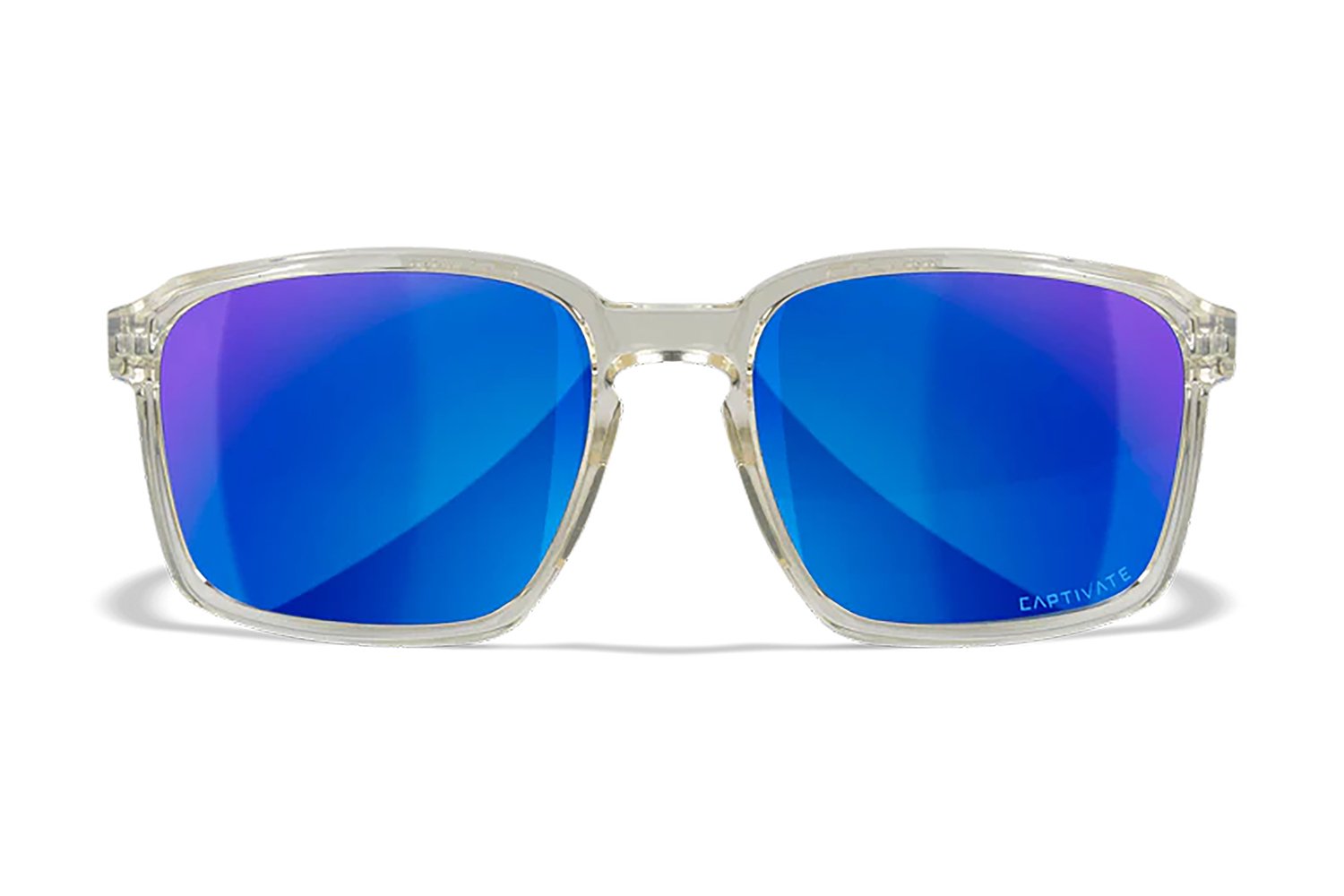 Wiley X AC6ALF09 Alfa M/L Blue Mirror Lens Polycarbonate Gloss Clear Crystal Frame Frame - WILEYX - GLOSS CLEAR CRYSTAL FRAME