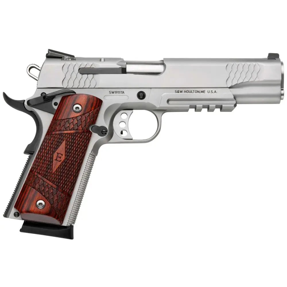 Smith & Wesson SW1911 45 ACP TA 5" Barrel Rail Black Finish 8 Round Semi Au