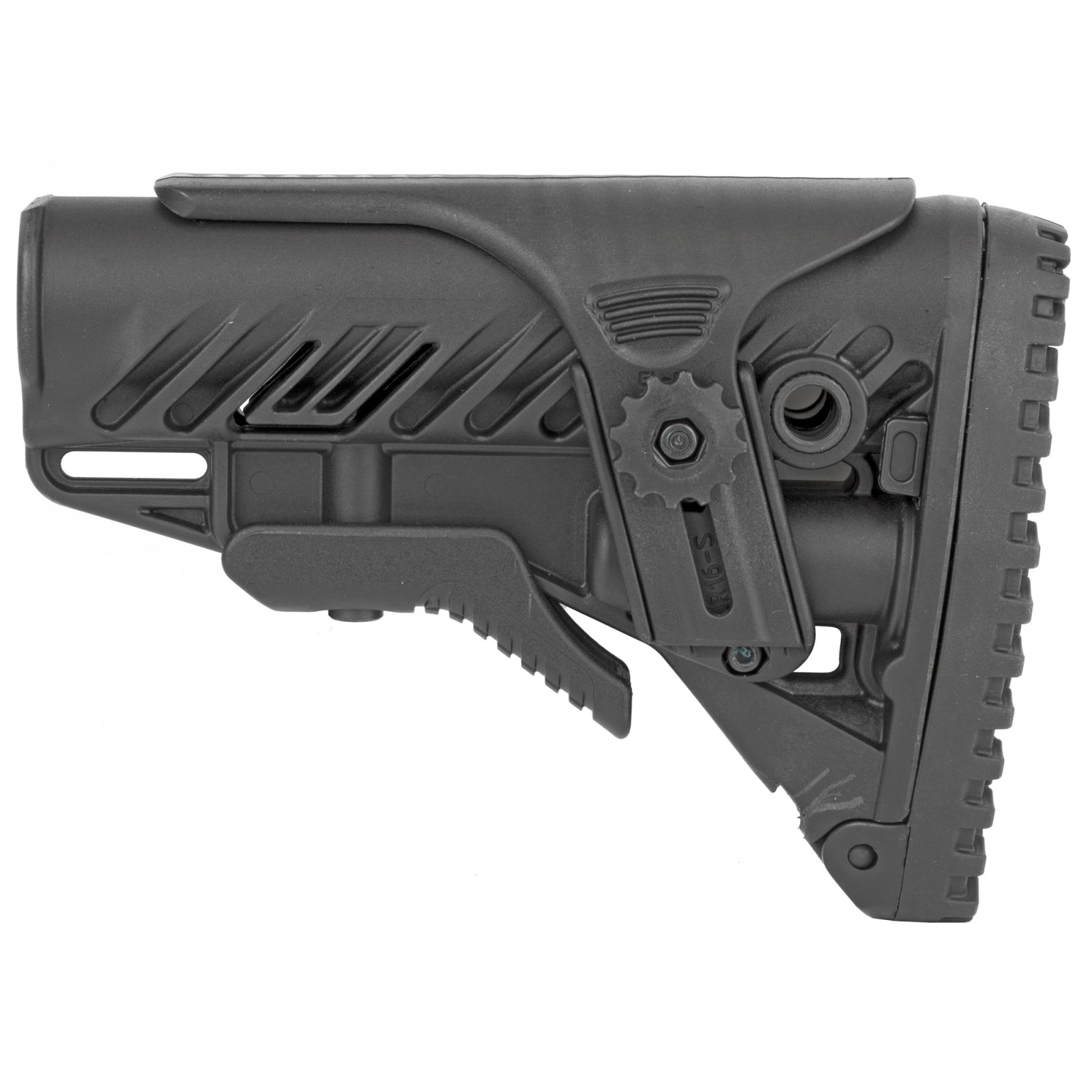 FAB Defense FXGLR16CP Tactical Buttstock AR-15/M4 Black Adjustable Cheek Rest
