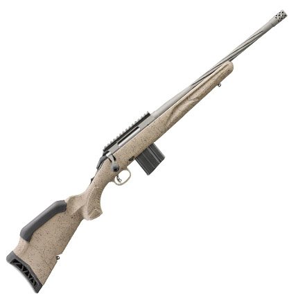 Ruger 22 ARC Gen II FDE Splatter Stock 16.1" Cobalt Cerakote Barrel Spiral Flute - Ruger - 22 ARC