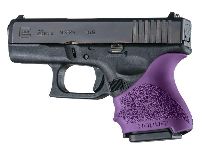 Hogue 18606 HandAll Beavertail Grip Sleeve Glock 26/27 Purple