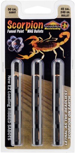 HARVESTER SCORPION 50 CAL 240GR .451 FUNNEL POINT 12PK