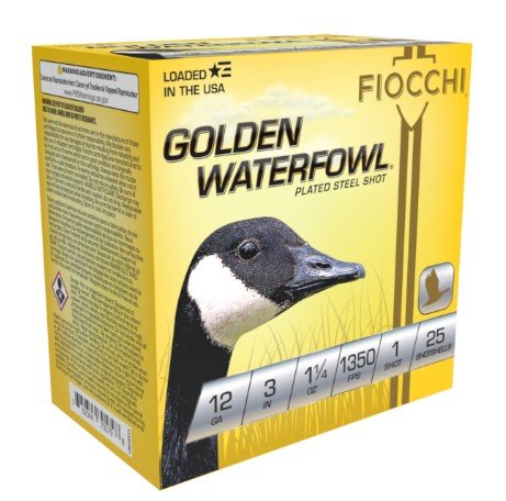 Fiocchi 123SGW1 12 Gauge 3 in 1 1/4 oz Steel Shot 1350 fps 25 Rounds - Fiocchi - 12 Gauge
