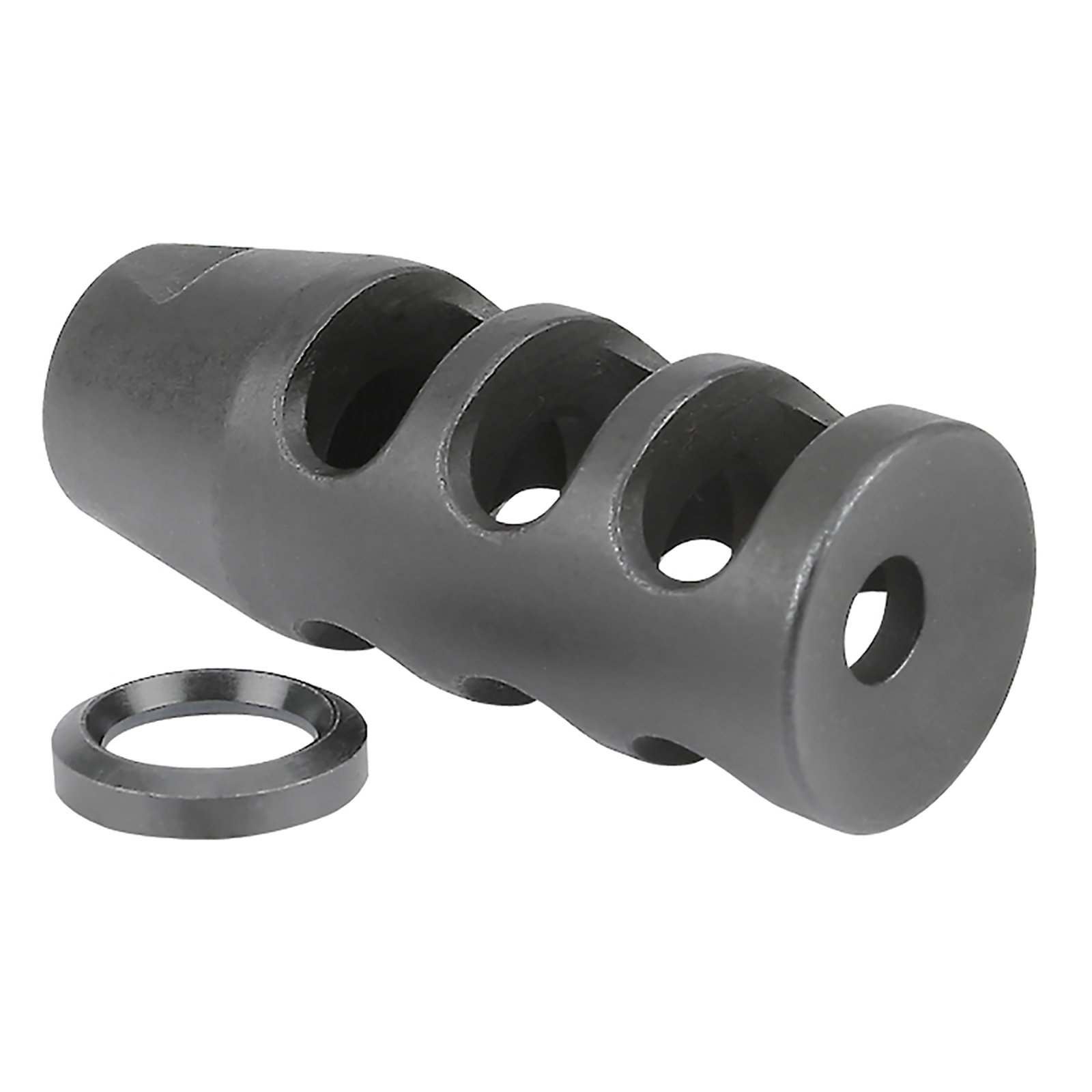 Midwest Industries MIARMB1 Muzzle Brake Steel 1/2"-28 TPI Phosphate Finish