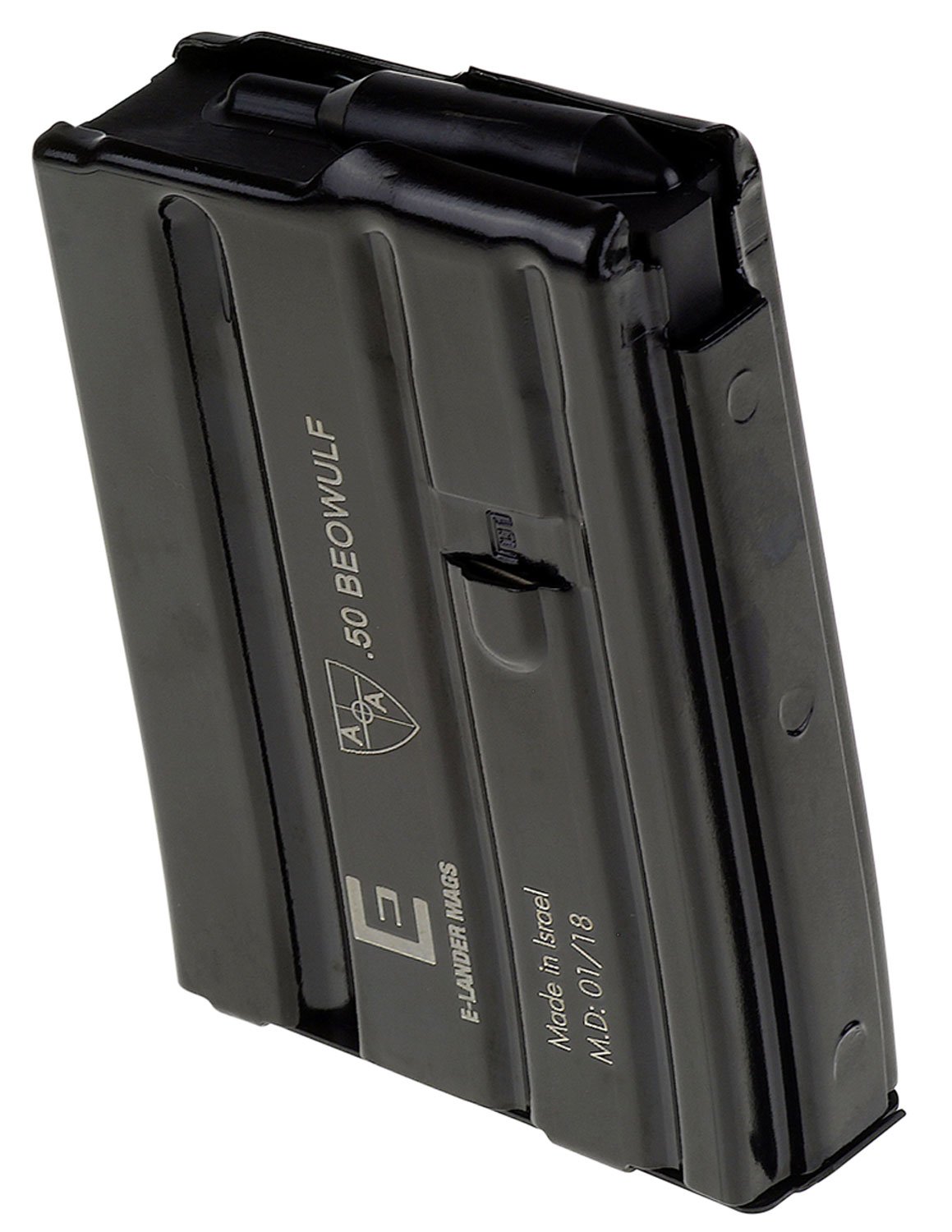 Alexander Arms MEB504 .50 Beowulf Magazine 4 Rounds Steel Black