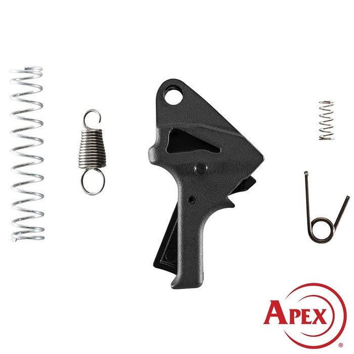 Apex Tactical 107-114-BLK S&W SDVE Flat-Faced Action Kit Black - Apex Tactical Specialties