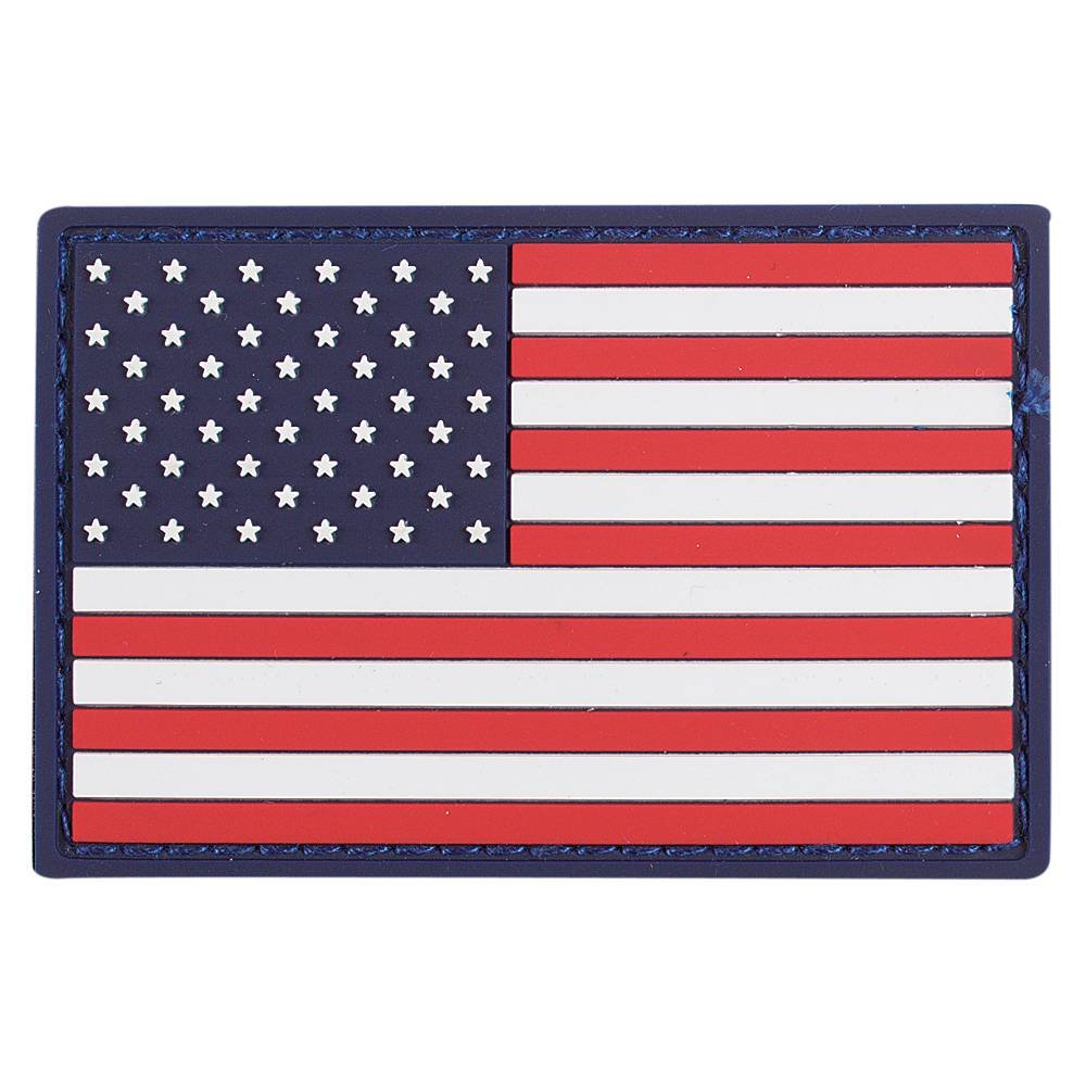 Voodoo TACTICAL RUBBER PATCH - USA FLAG (RED/WHITE...