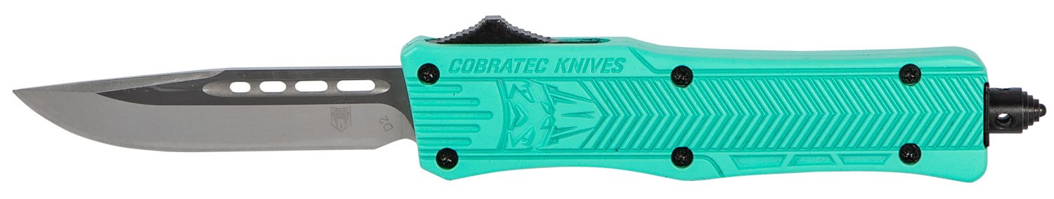 CobraTec STFCTK1SDNS CTK-1 Small 2.75" D2 OTF Knife Tiffany Blue Handle