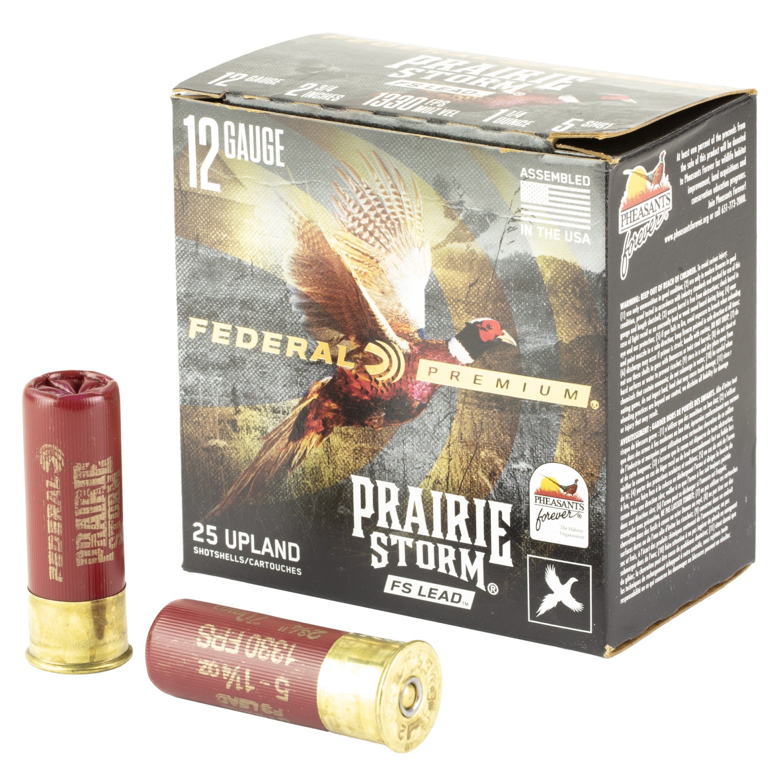 Federal PFX126FS5 Premium Prairie Storm FS 12Gauge 2.75" 1 1/4oz 5Shot - Federal Premium Ammunition - 12 GAUGE