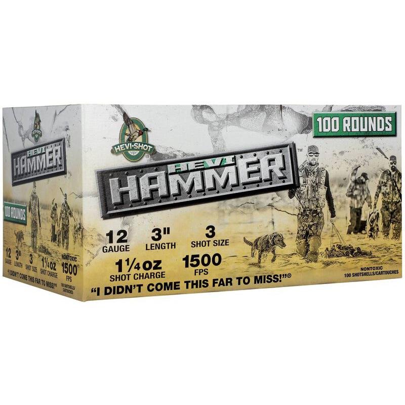 Hevi-Shot HEVI-Hammer Shotshells 12ga 3 1-1/4oz 1500 fps #3 100/ct