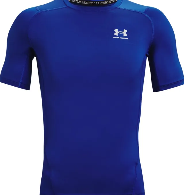 Buy Under Armour HeatGear Short Sleeve Compression Shirt XL Blue online