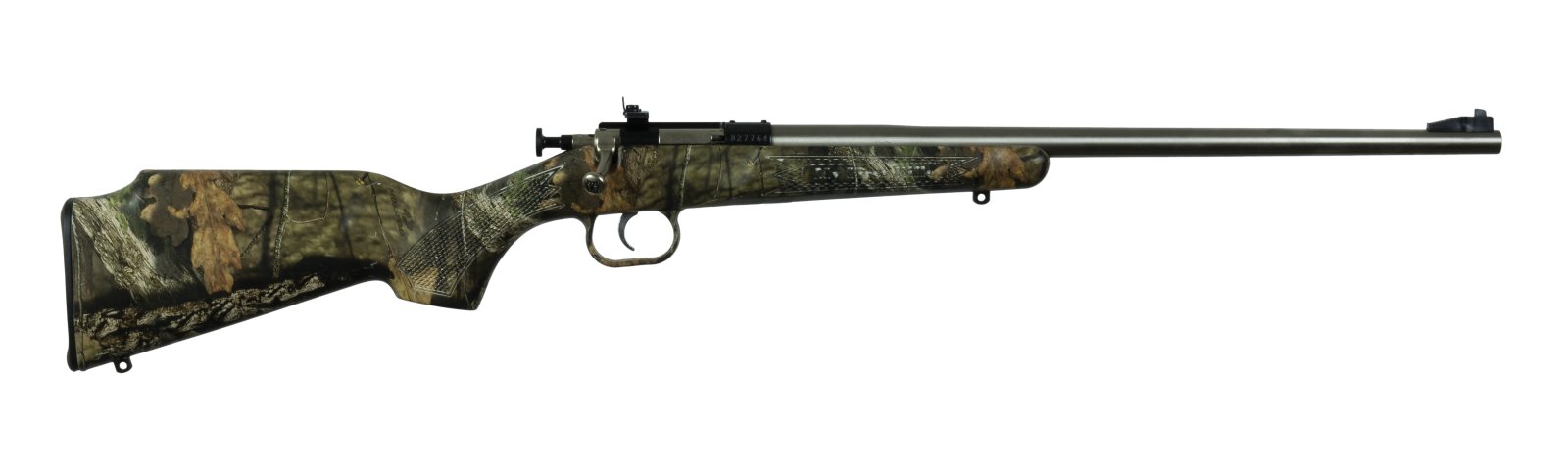 Crickett KSA2166 Youth 22 LR 1rd Capacity, 16.12" Barrel, Fixed/Adjustable Sights, Mossy Oak Break-Up Synthetic Stock, Rebounding Firing Pin Safety - Keystone Sporting Arms - 22 LR