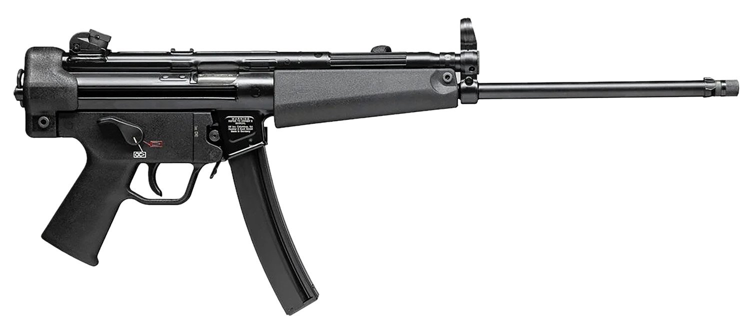 Heckler & Koch SP5L 9mm Civilian Sporting Pistol: 16.5" Navy Barrel, Roller-Delayed Blowback, 10-Round Capacity - Heckler & Koch - 9mm