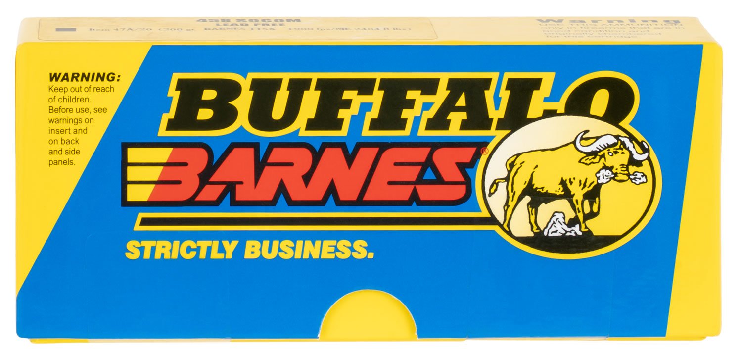 Buffalo Bore 47A20 458 SOCOM 300gr Barnes TSX Lead-Free Ammo 20/Box