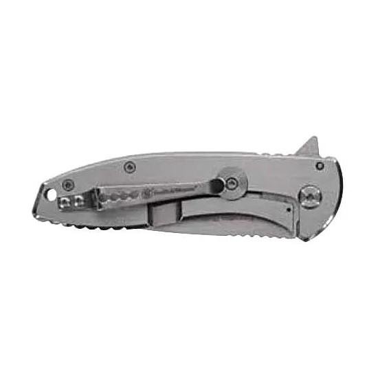 Smith & Wesson KT Executive Platinum Folding Knife 3 Drop Point Blade Silver Box - Battenfeld Technologies