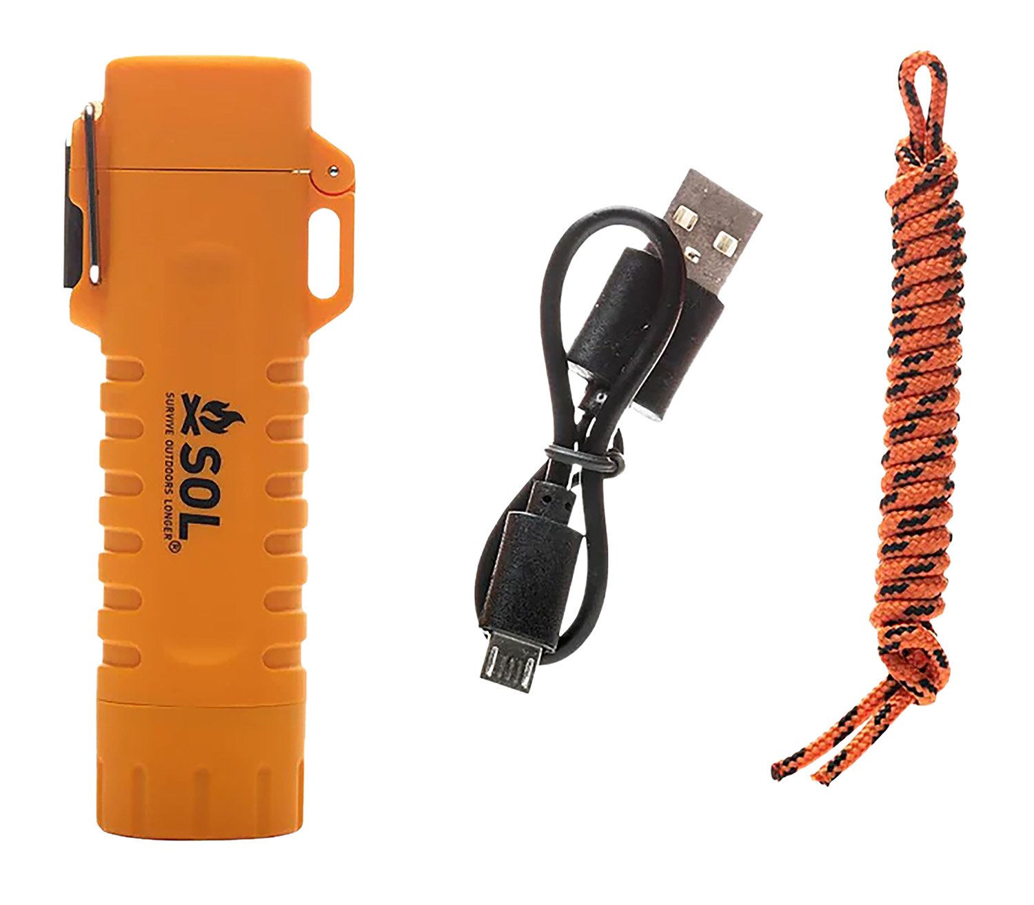 Survive Outdoors Longer Fire Lite Lighter Dual Arc USB Rechargeable Orange - AMK - FIRE LITE