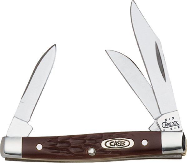 Case Cutlery Small Stockman 3BLD 3 5/8" Brown Knife - Case Cutlery - CLIP/SHEEPSFOOT/PEN