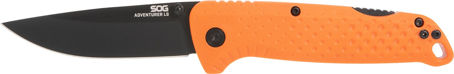 S.O.G Sog13110243 Adventure LB 3.50" Folding Plain Orange Black SOG13110257