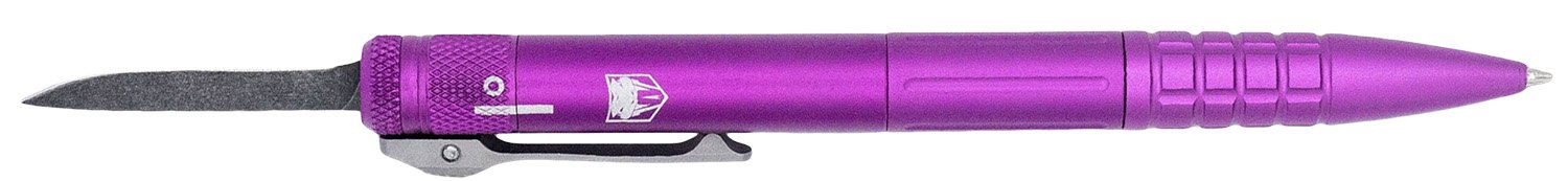 CobraTec Knives CNCOTFPPURGEN2 Tactical Pen Gen II Purple Aluminum D2 Steel Blade, Includes Pocket Clip - Cobra Enterprises of Utah