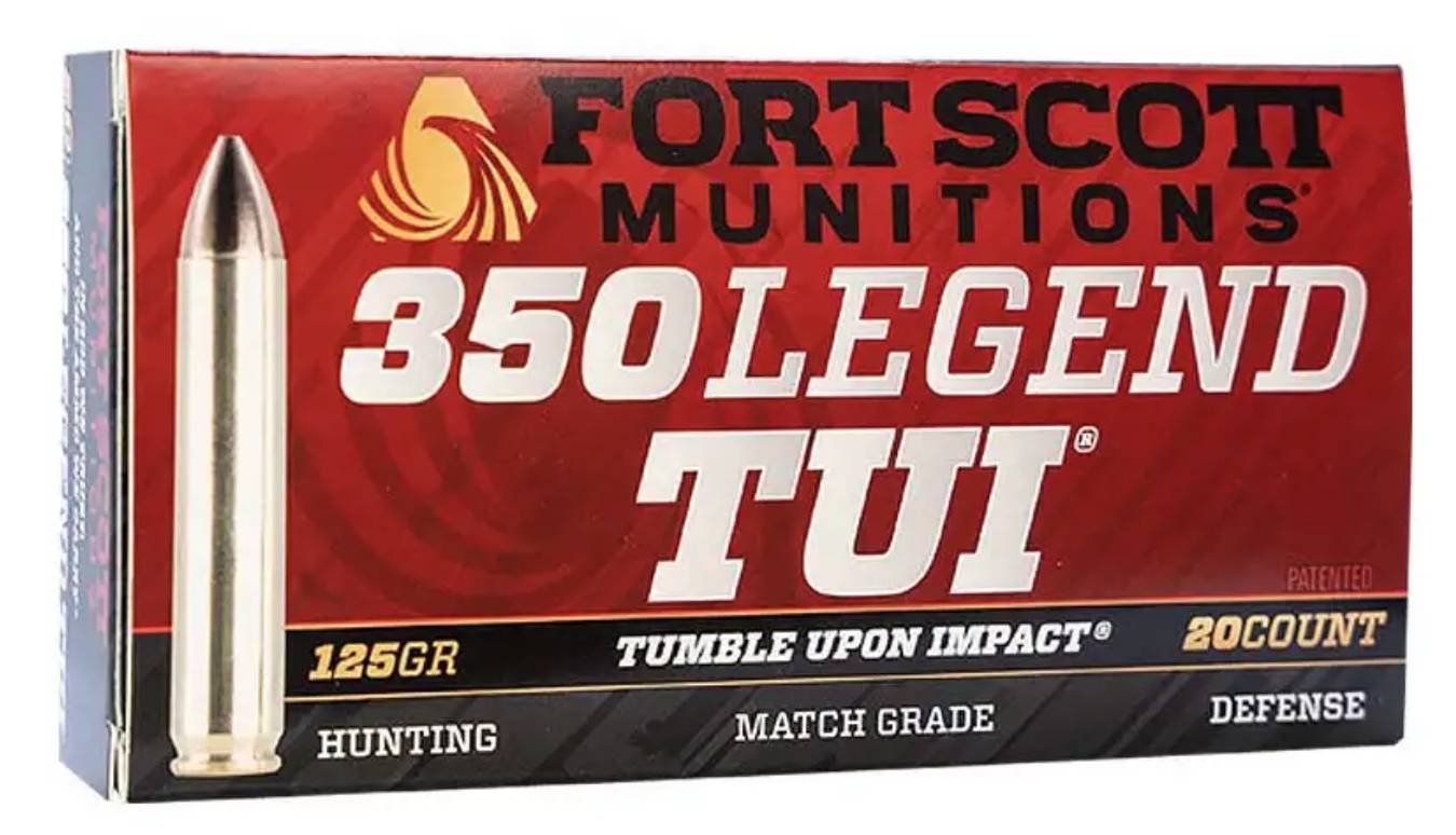 FORT SCOTT MUNITIONS .350 Legend TUI 125Gr SCS 20rd Box Ammo (350-125-SCV)