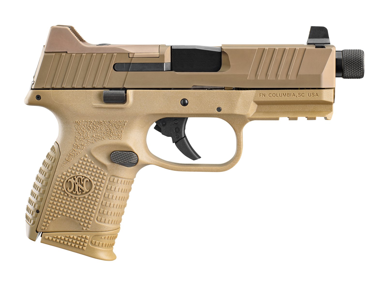 FN 509 Compact Tactical 9mm Luger 4.32" Threaded Barrel Flat Dark Earth - FN America - 9mm