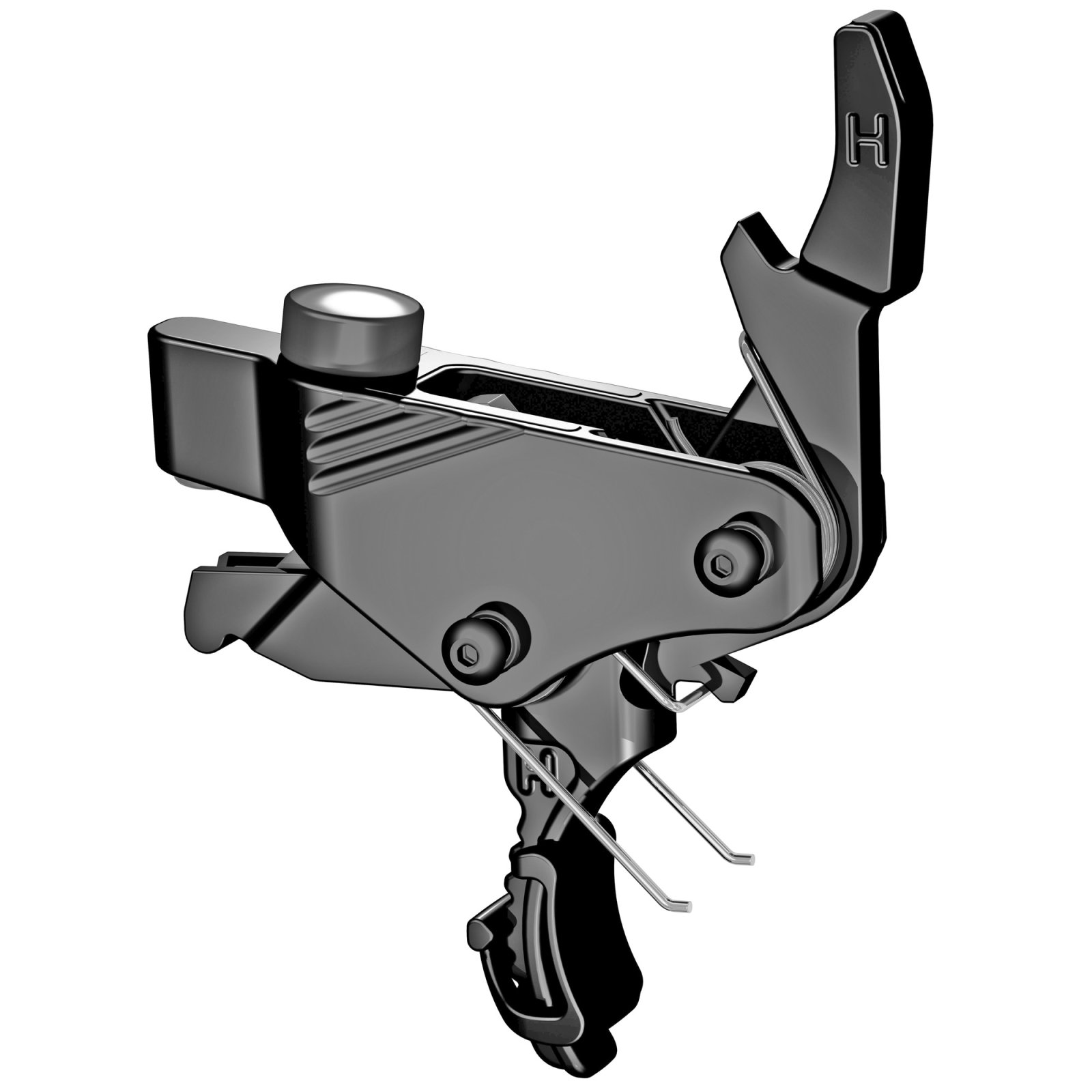 Hiperfire PDIBLK AR-15 Trigger, 2 lb Pull, Black, MIL-Grade, Curved
