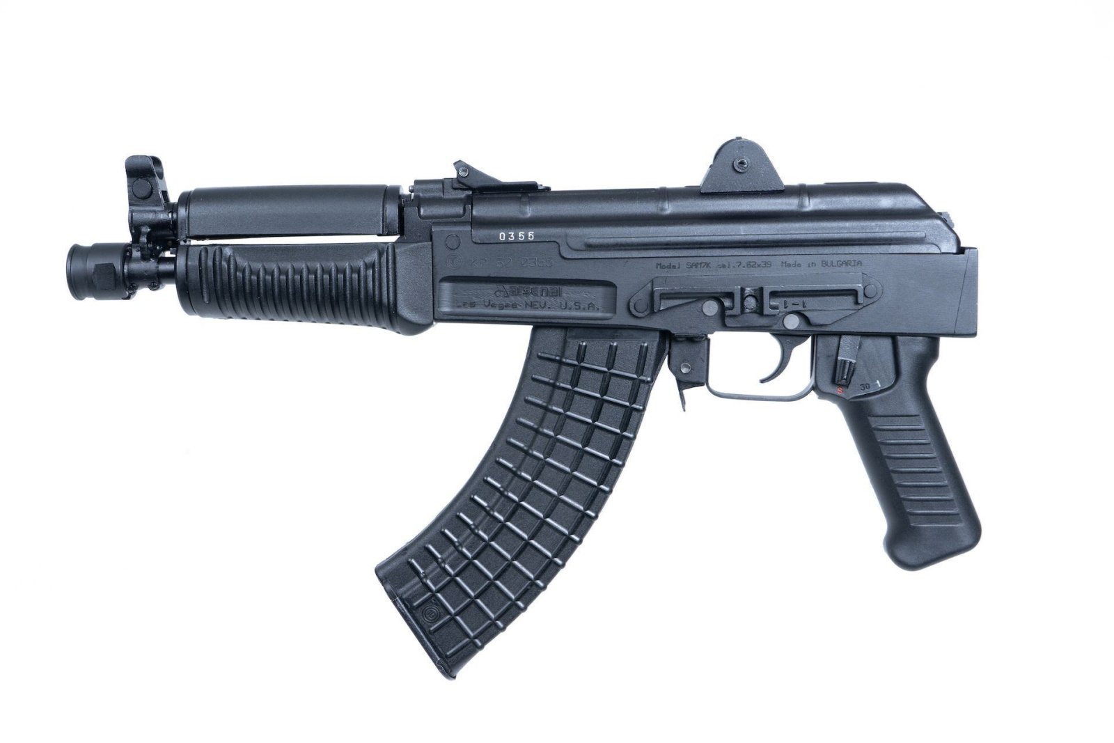 Arsenal SAM7K-34 7.62x39mm Semi-Automatic Pistol with Rear Quick Detach Port