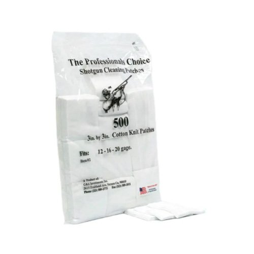 Allen Co Professionals Choice Cotton Knit Shotgun Patches 12/16/20GA 500pk
