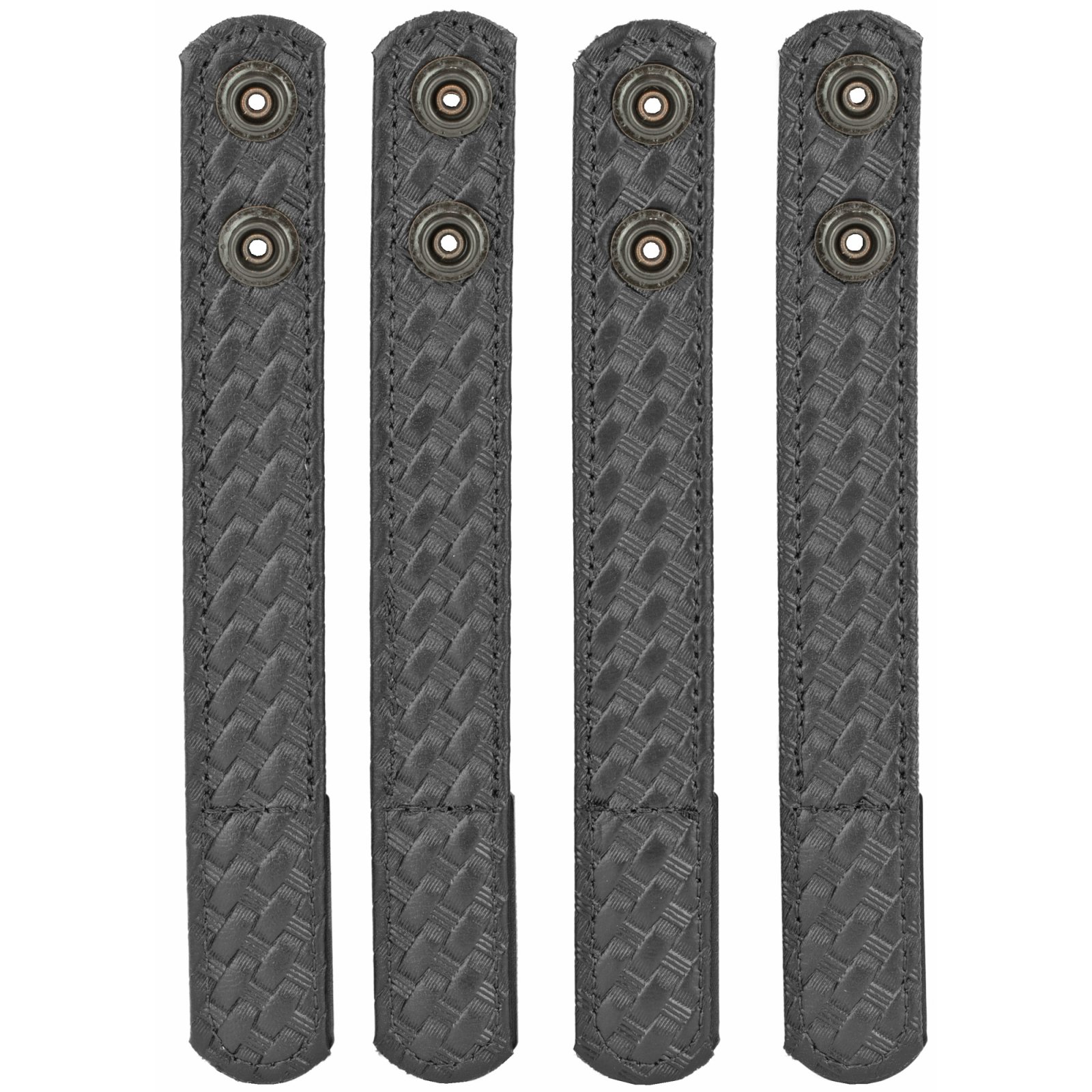 Bianchi 7906 AccuMold Elite Belt Keeper 2.25in Snap Closure Black 4 Pack