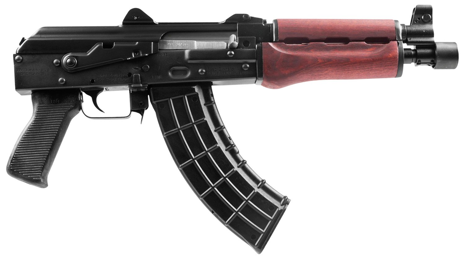 Zastava ZPAP92 Pistol 7.62x39mm 10in Chrome Lined Barrel 30 Round Semi Auto - Zastava Arms - 7.62 x 39mm