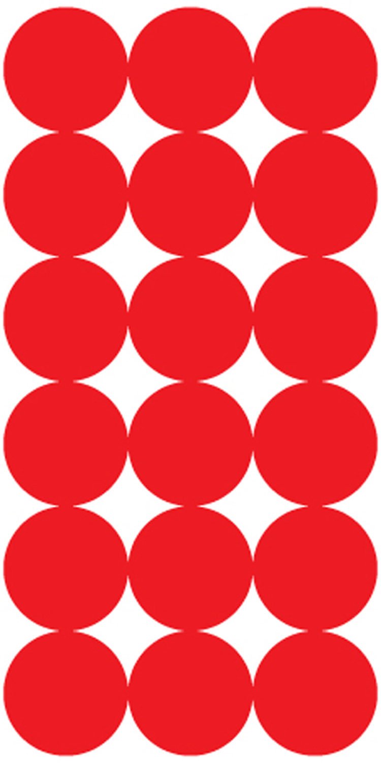 Pro-Shot P432M SplatterShot Repair Pasters Red 1" Self-Adhesive 432 Pasters - Pro-Shot Products - 1"