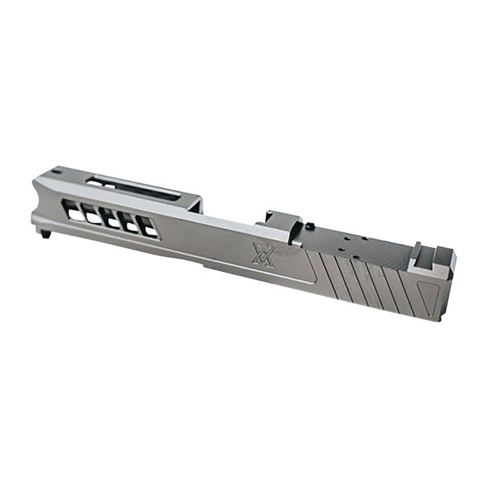 True Precision TP-G43S-A-RMS Slide Stealth Grey with RMS Cut & Plate - True North Concepts - 9 MM LUGER