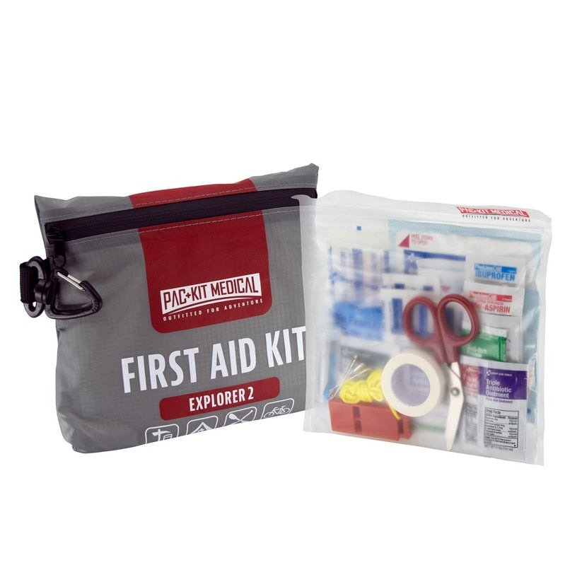 Pac-Kit 96009 Watertight Explorer First Aid Kit, 76 Pieces, Gray