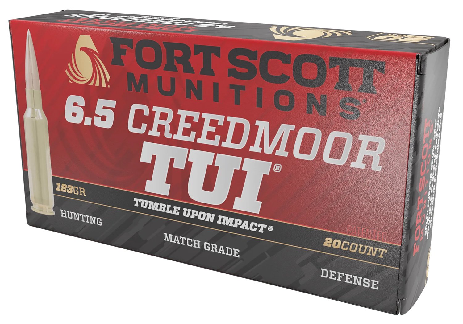 Fort Scott 65CM123SCV11 6.5 Creedmoor 123gr Solid Copper TUI Ammo 20 Rds
