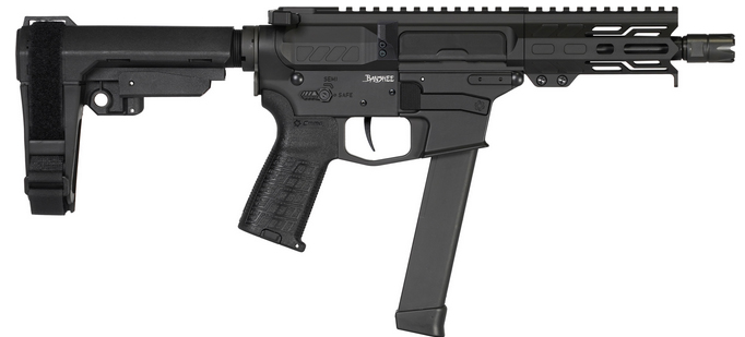 CMMG Banshee MKGS 9mm 5" 33RD Rip Brace Black Pistol