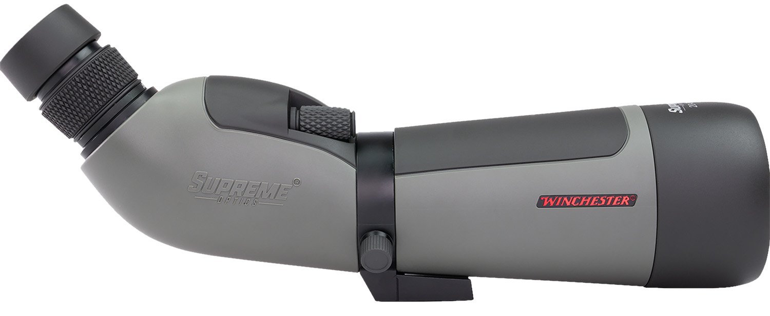 Winchester WQSSISUOW13WQSSSPRM12 Spotting Scope 20-60x65mm Angled Black