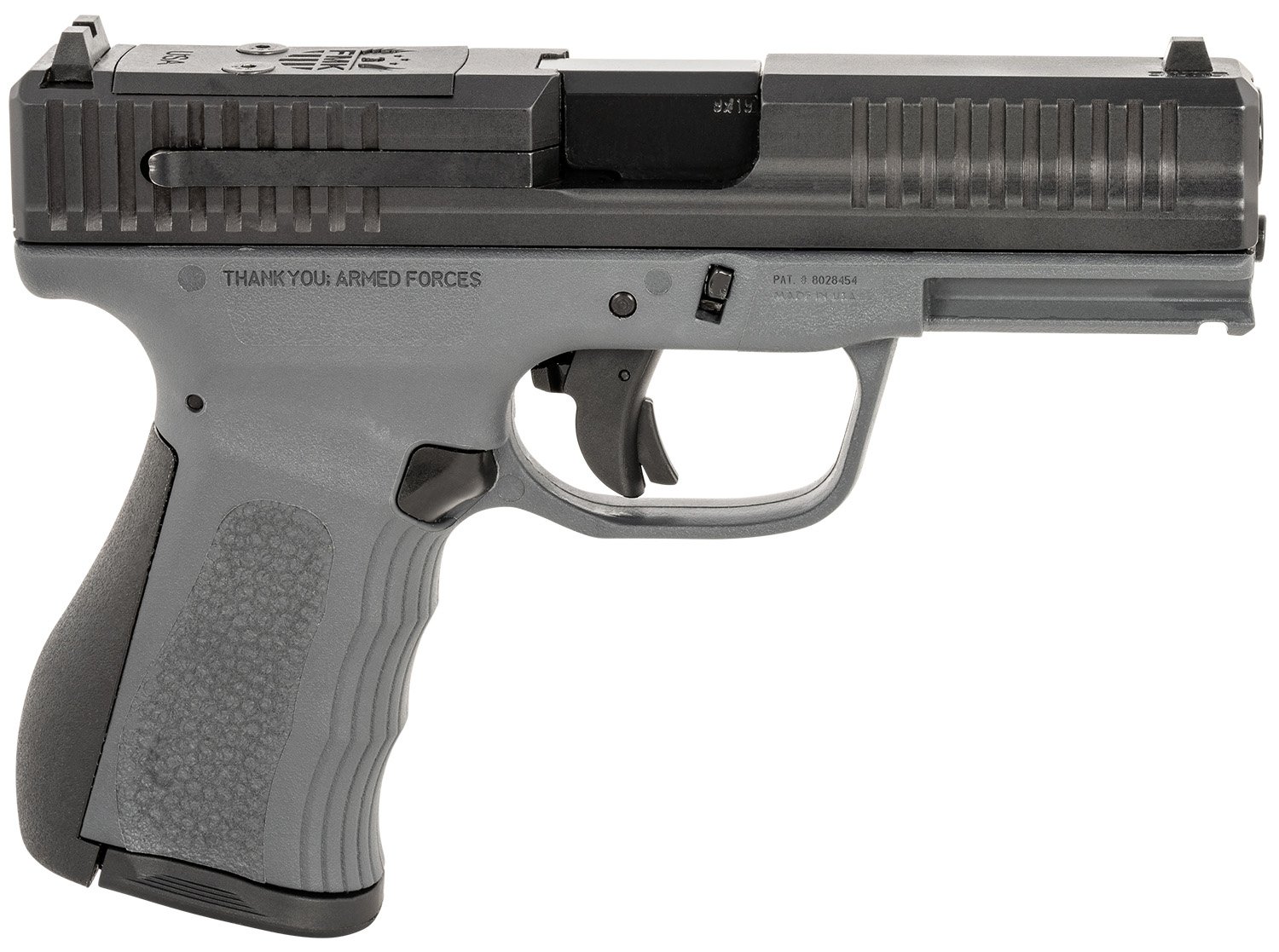 FMK FMKG49DG G3 9mm 14+1 4" Stainless Barrel, Optic-Ready Slide, Gray Frame - FMK Firearms - 9mm